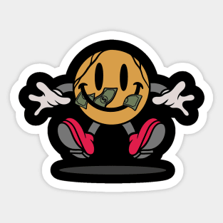 Smile and money Sticker